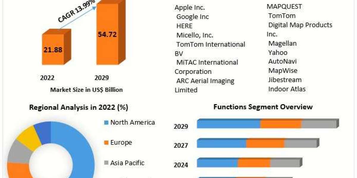 Digital Map Market Set to Achieve US$ 54.72 Billion Milestone by 2029