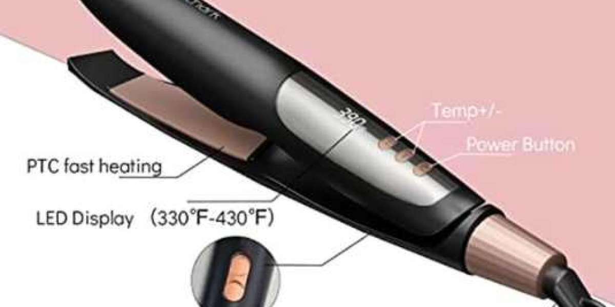 TWO-IN-ONE HAIR STRAIGHTENER AND CURLER