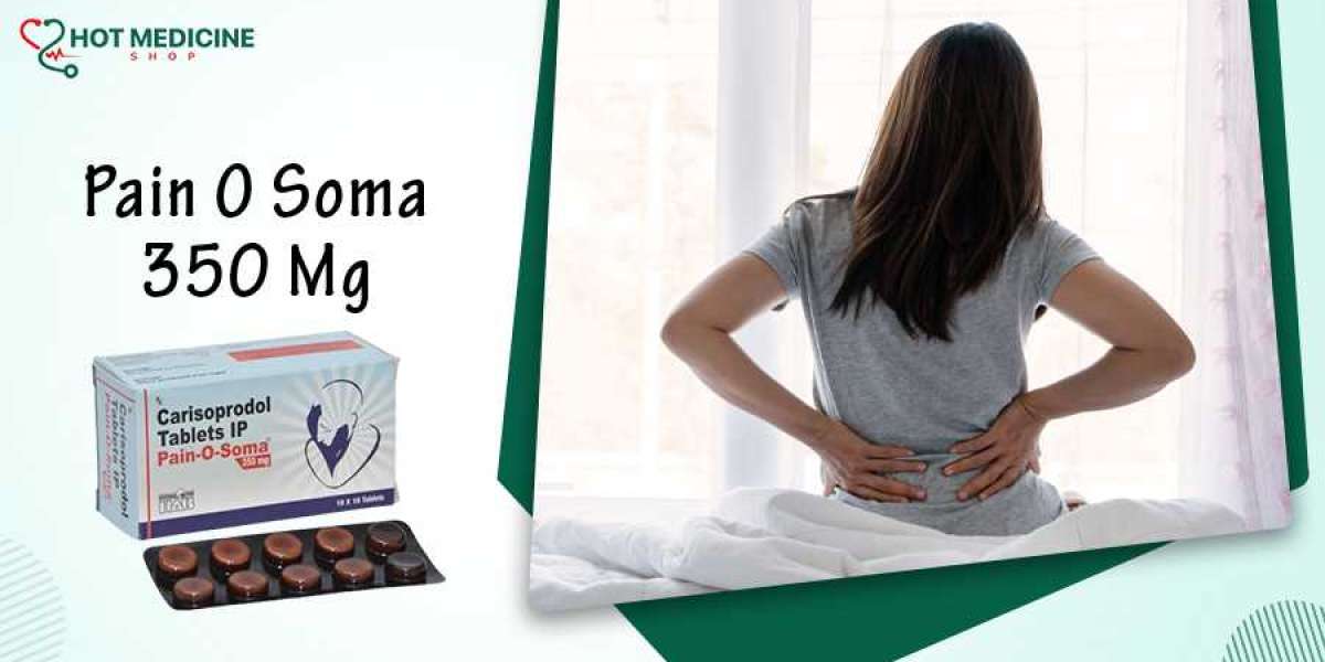 Take a 350 mg Pain O Soma tablet to relieve your muscle pain.