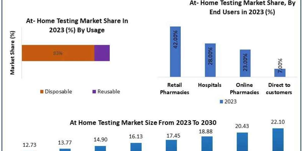 At-Home Testing Market Share, Size, Segmentation with Competitive Analysis. Product Types, Cost Structure Analysis, Lead