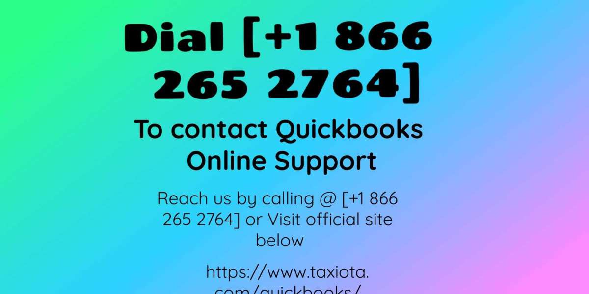 Dial ? +1-866-265-2764 Free service Available With? QBO Support  In USA